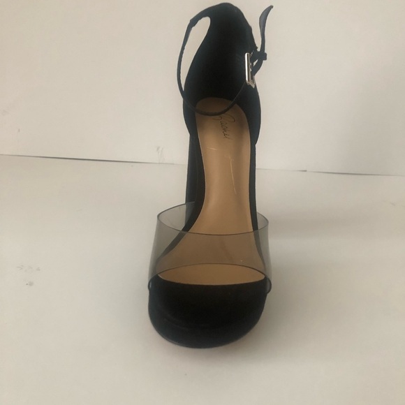 - Rachel Zoe 
Suede Platform Block Hells Sandals size 7 - Picture 3 of 9